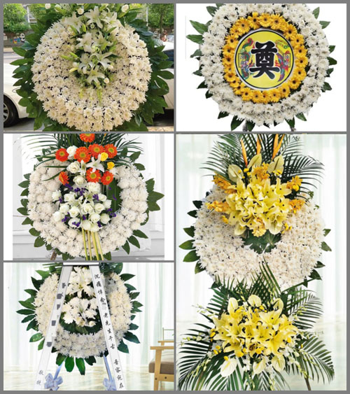 广东广州市花都区狮岭镇旗新村花圈速递